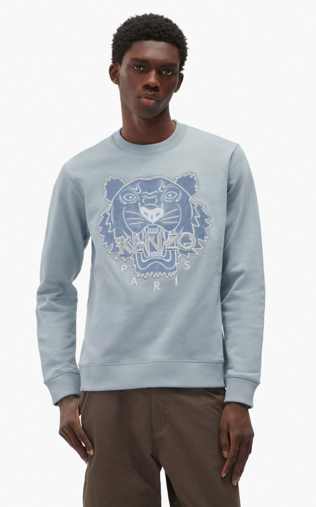 Kenzo The Winter Capsule Tiger Sweatshirt Grey For Mens 3289SJOPM